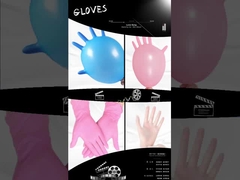 Găng tay dùng một lần Nitrile màu hồng kháng hóa chất cho phòng thí nghiệm