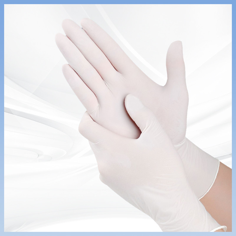 Găng tay Latex trắng OEM Dẻo và bền: Găng tay Latex dùng một lần để sử dụng và bảo vệ lâu dài