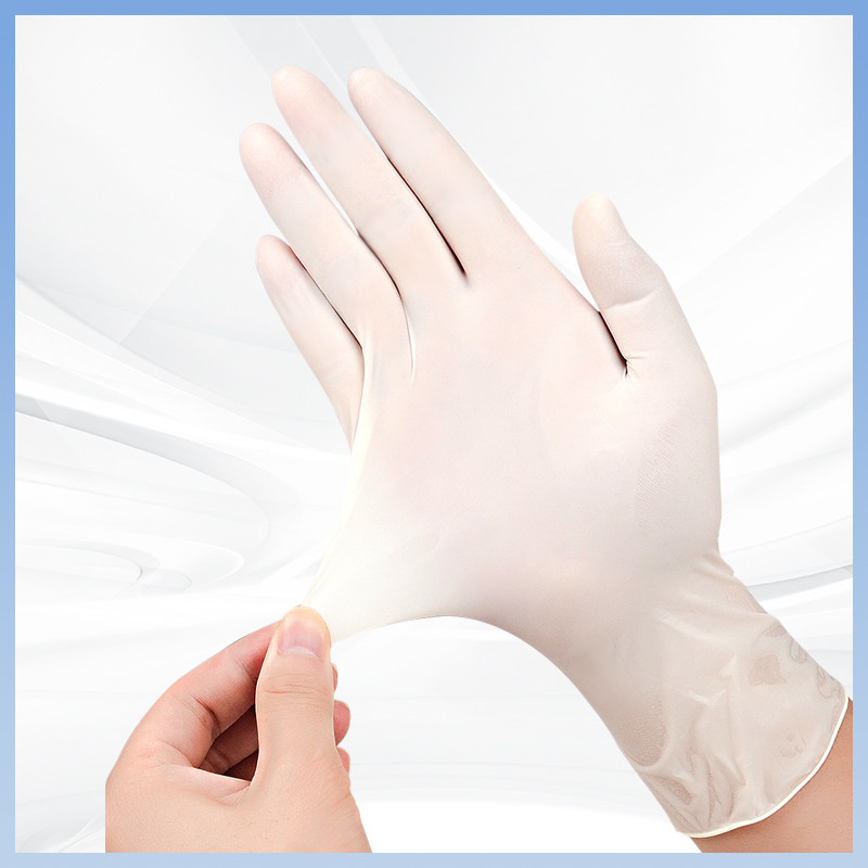 Găng tay Latex trắng OEM Dẻo và bền: Găng tay Latex dùng một lần để sử dụng và bảo vệ lâu dài